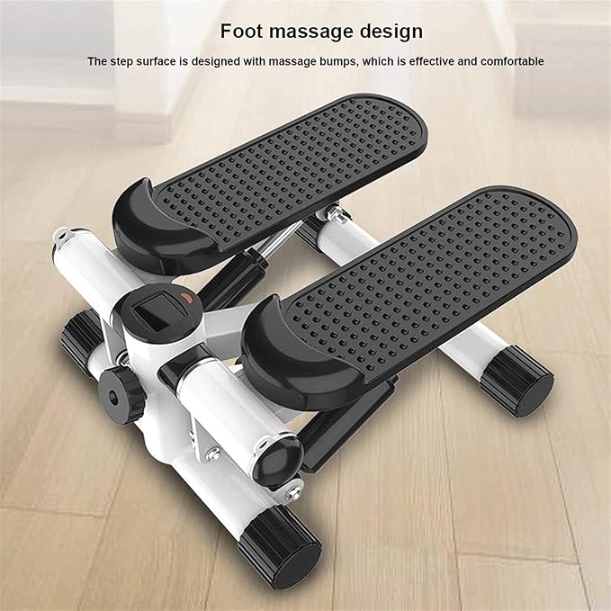 Compact Full Body Stepper with Resistance Bands and LCD Monitor