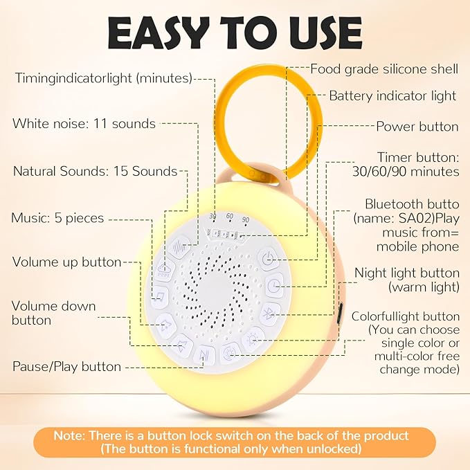 CalmNest Bluetooth White Noise Baby Soother