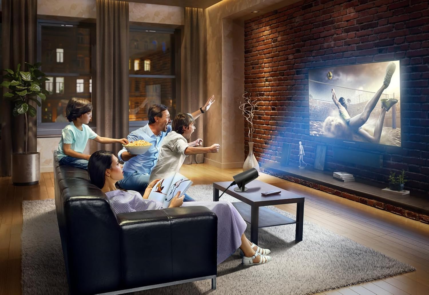 MiniBeam Portable Home Theater Projector