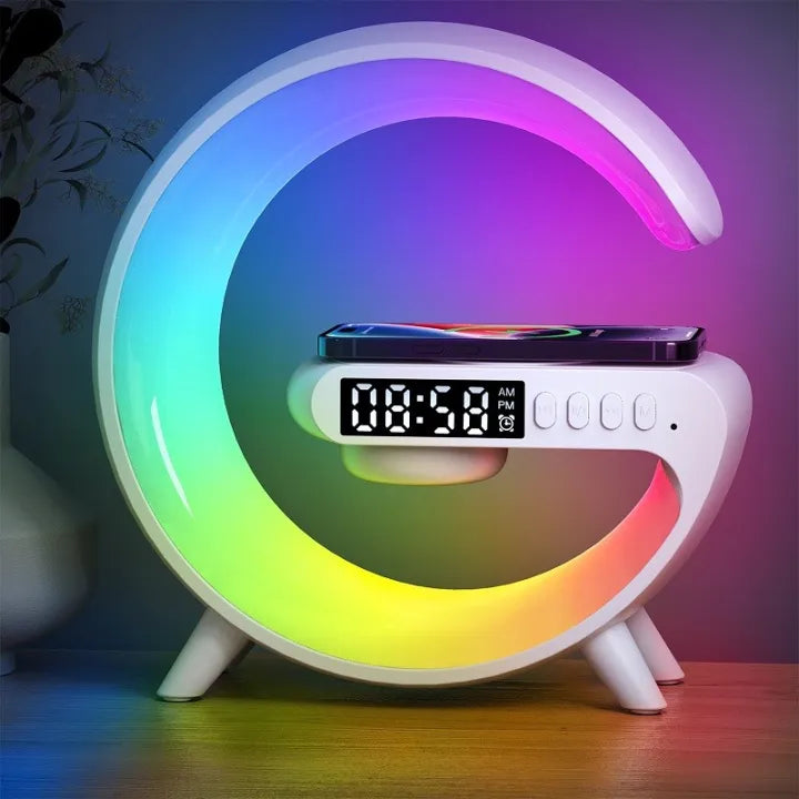 SmartGlow Aura LED Lamp Speaker & Wireless Charger