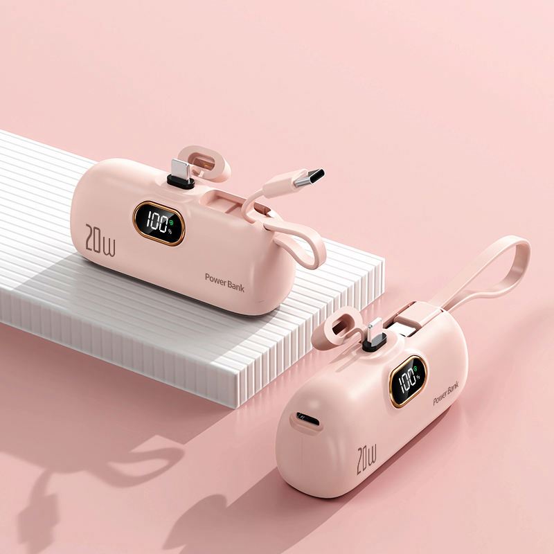 CapsuleCharge Mini Portable Power Bank – Compact Power Anywhere