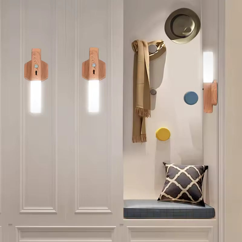 SmartSense Wooden Motion LED Night Lamp