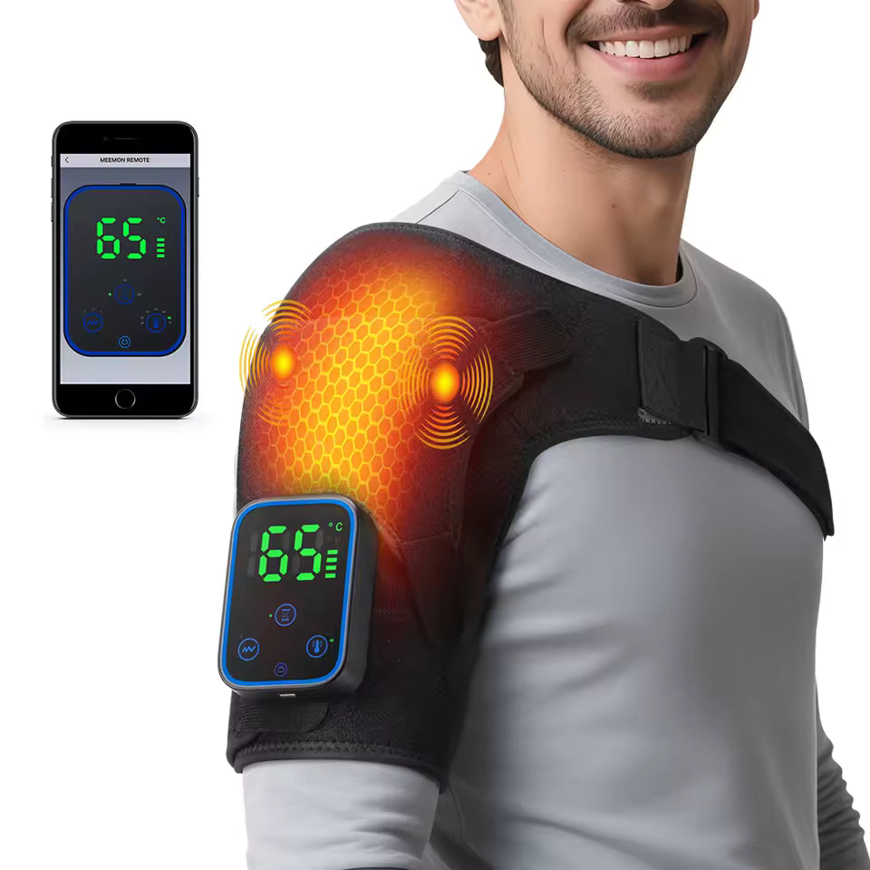 Rechargeable Heated Shoulder Massage Brace