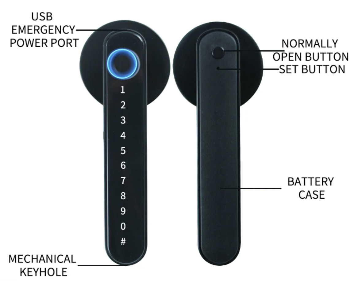 PunchFree Smart Fingerprint Door Lock