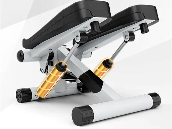 Compact Full Body Stepper with Resistance Bands and LCD Monitor