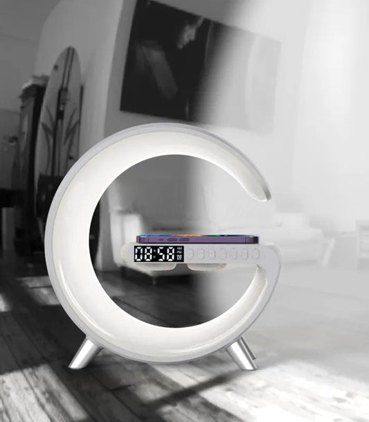 SmartGlow Aura LED Lamp Speaker & Wireless Charger